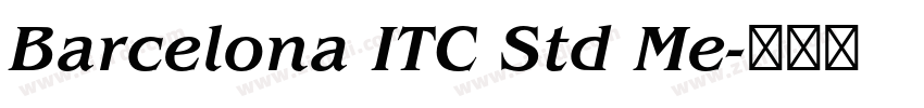 Barcelona ITC Std Me字体转换